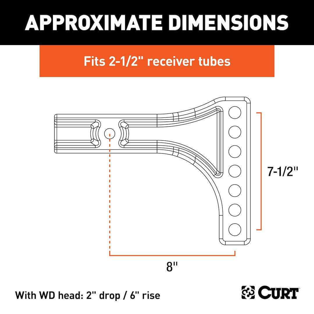CURT Weight Distribution Hitch Shank (17131)