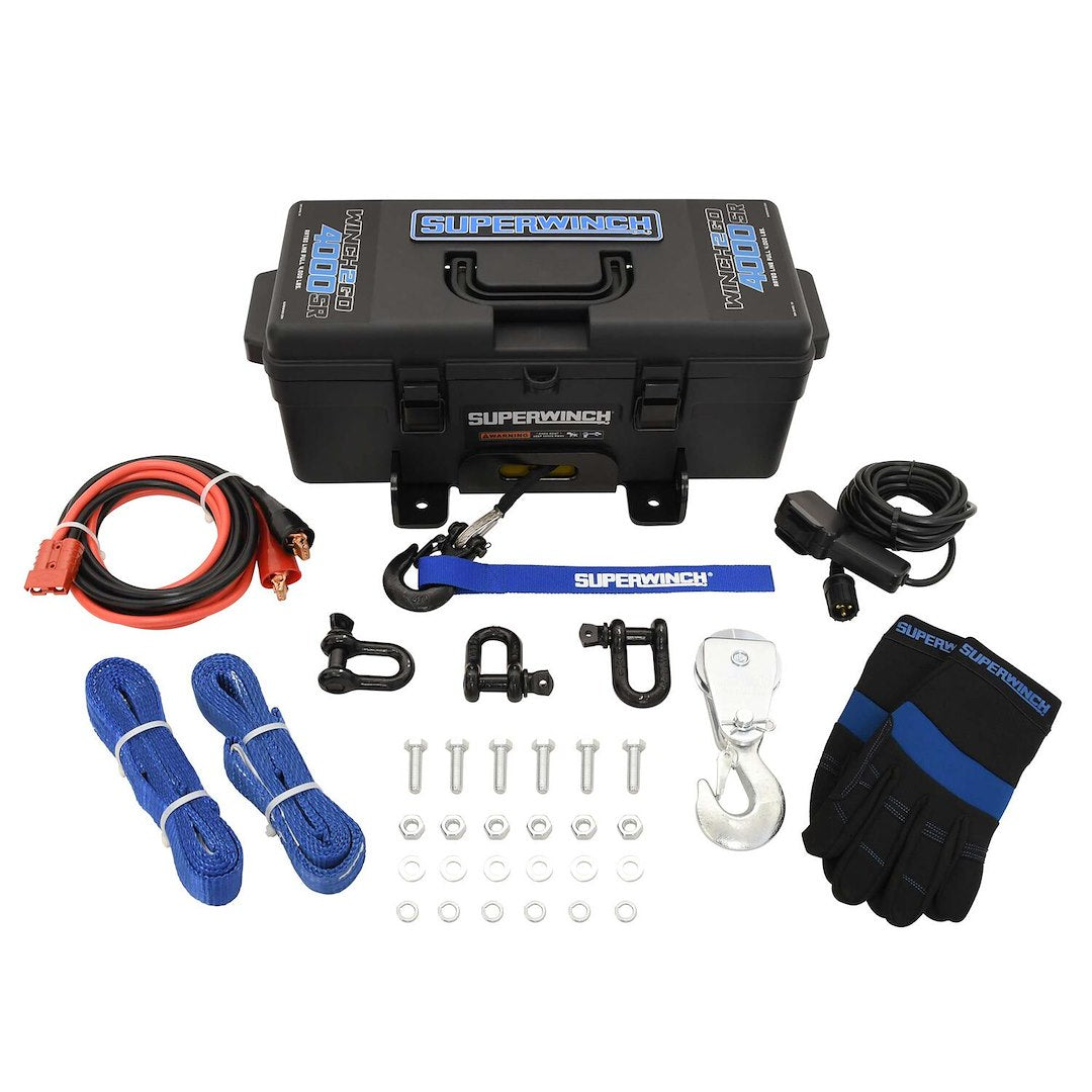 Superwinch 1140232 Winch2Go 4,000-lb Synthetic Rope Winch