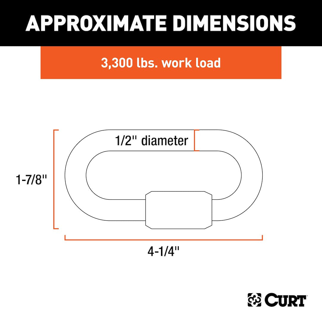 CURT Trailer Safety Chain Quick Link (82932)