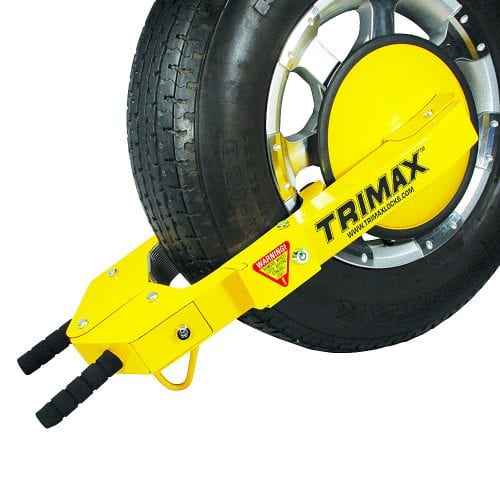 Trimax Locks TWL100 Trailer Wheel Locking Boot - Yellow