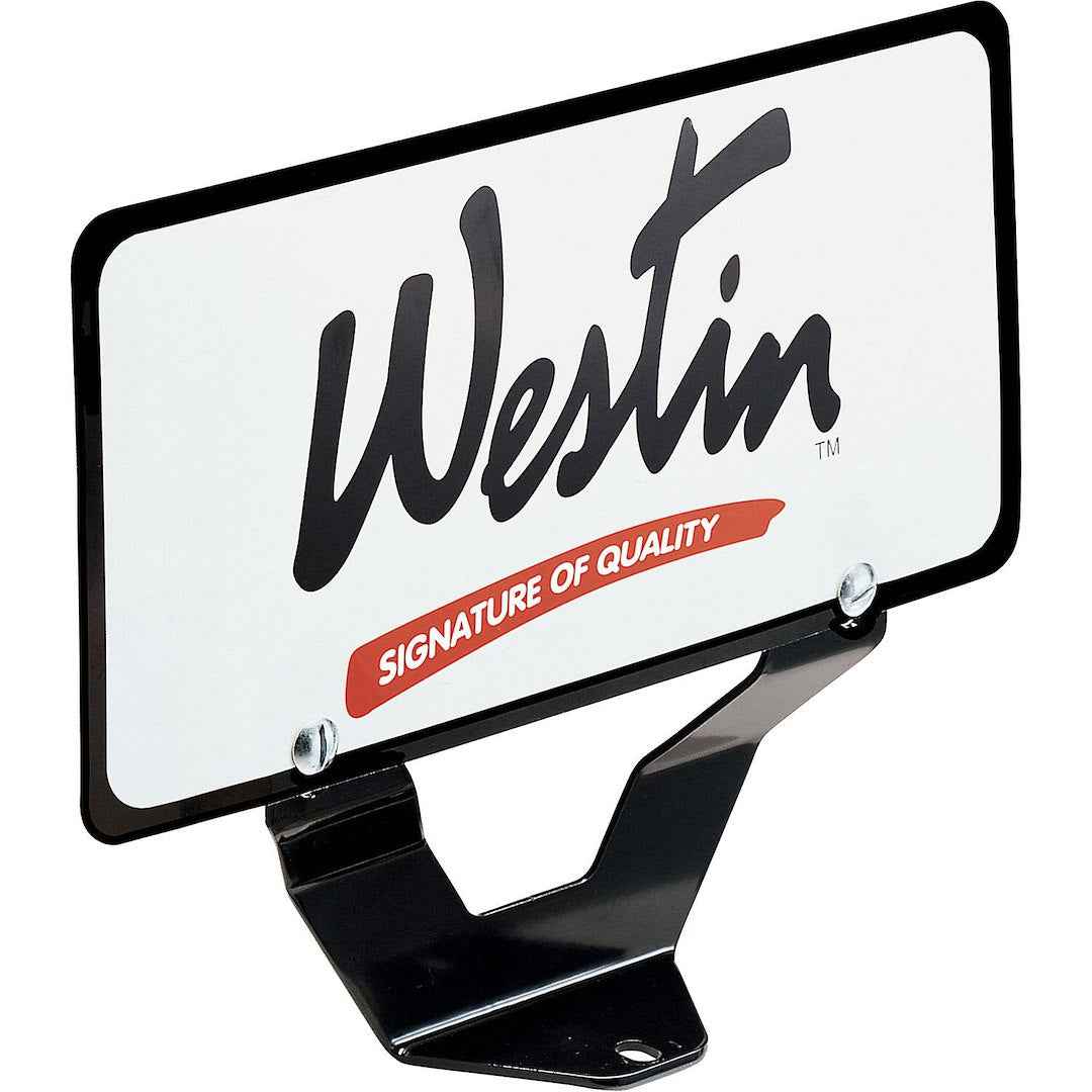 Westin Automotive 32-0055 Bull Bar License Plate Bracket - Black