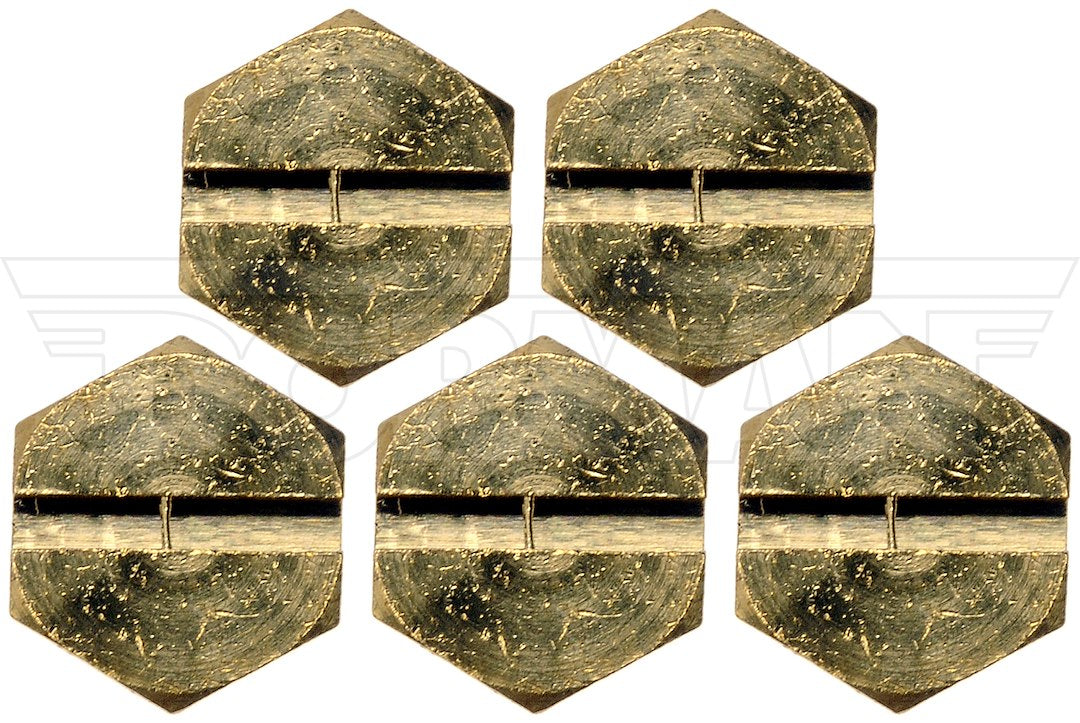 Dorman 904112HP Brass Fuel Filter Bleeder Screws, Set of 5 - image 4