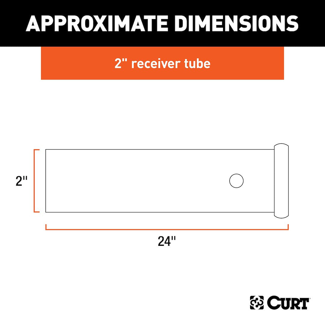 Curt 49240 Trailer Hitch Receiver Tube - image 3