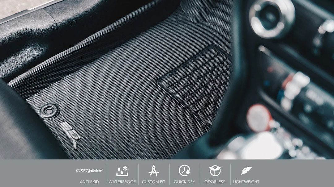 3D Mats KAGU Floor Liner Thermoplastic Rubber Of Carbon Fiber Texture L1NS13811509 - image 5