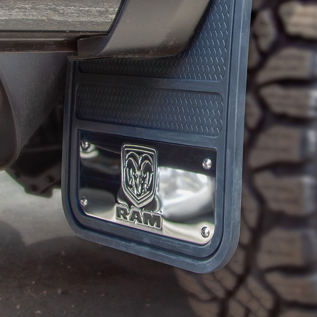 Plasticolor 001836R01 Ram Rear Mud Flaps, Set of 2