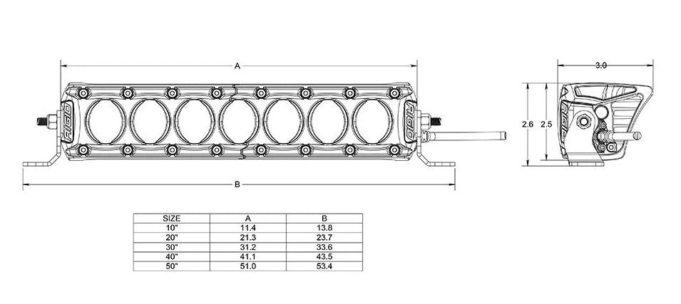 Rigid 410613 Revolve Broad-Spot Light Bar