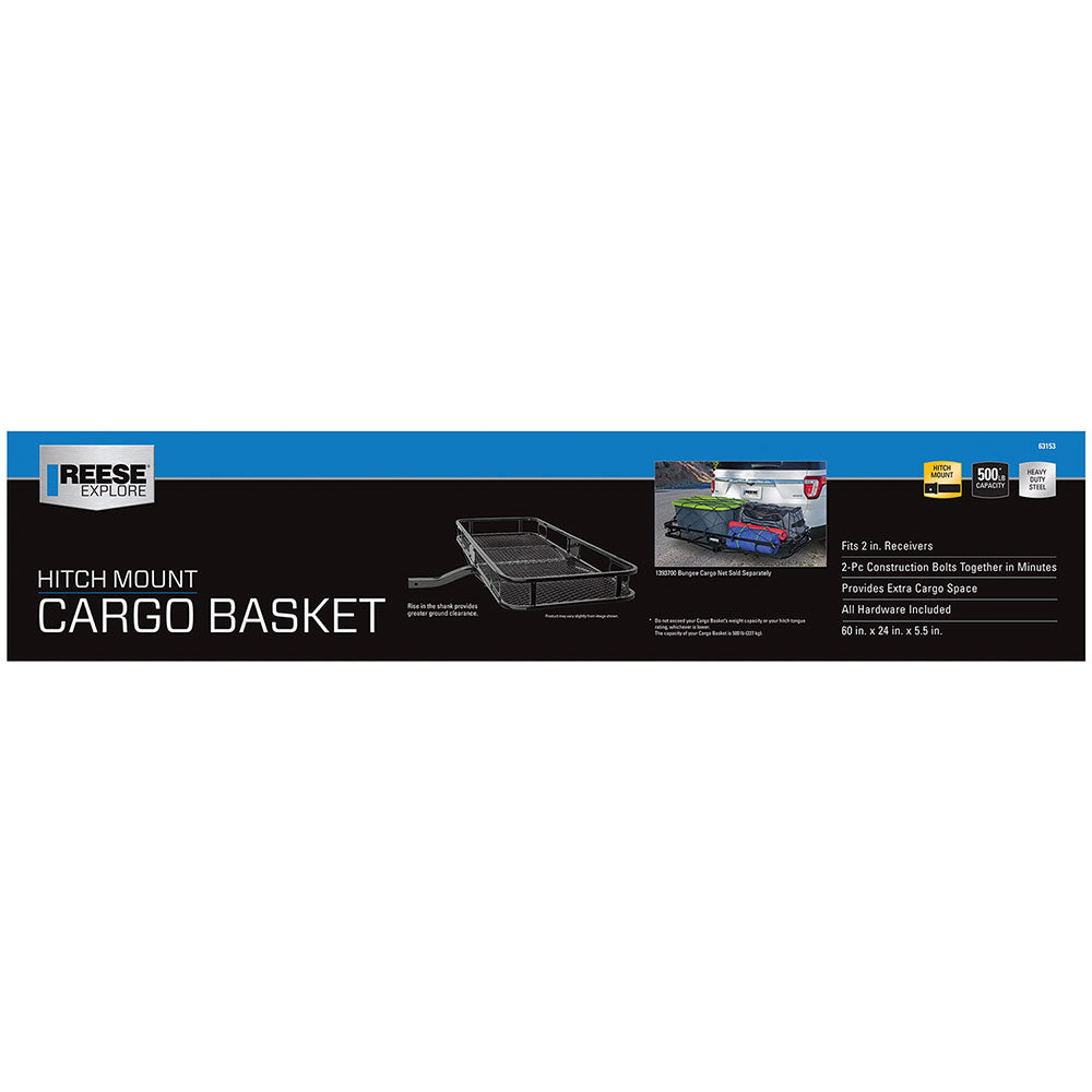 Reese 63153 Trailer Hitch Cargo Carrier - 500 lb