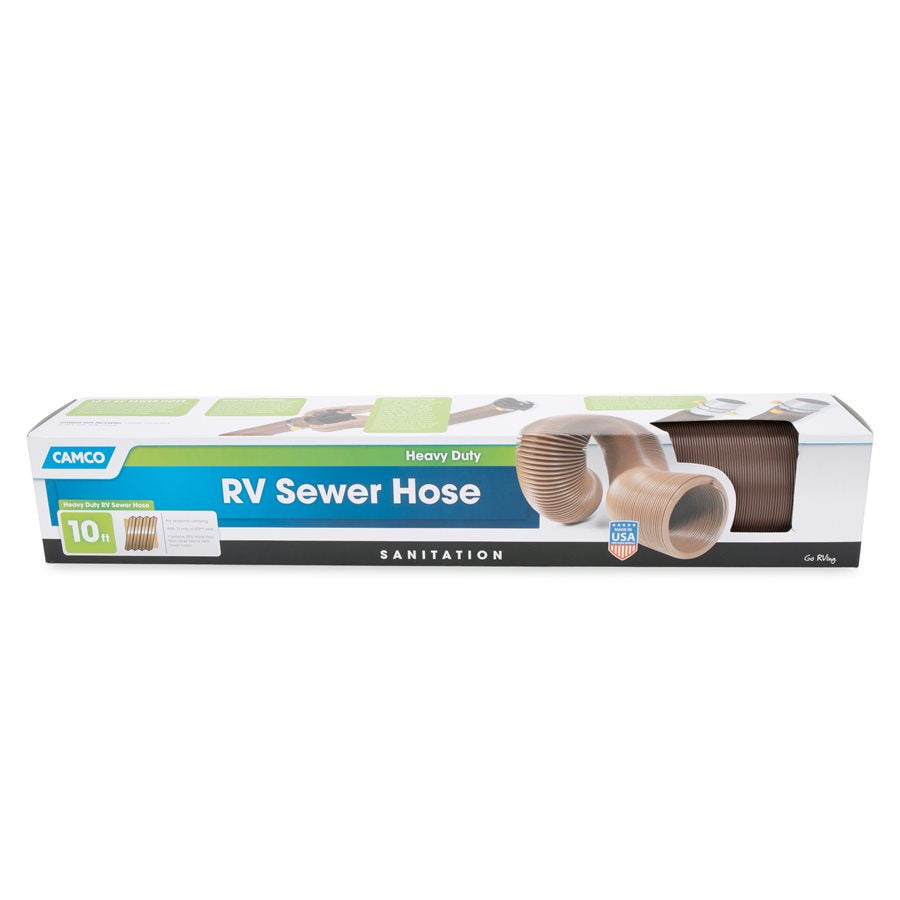 Camco 10 Feet Sewer Hose (39621) – Extended Length: 10 Feet