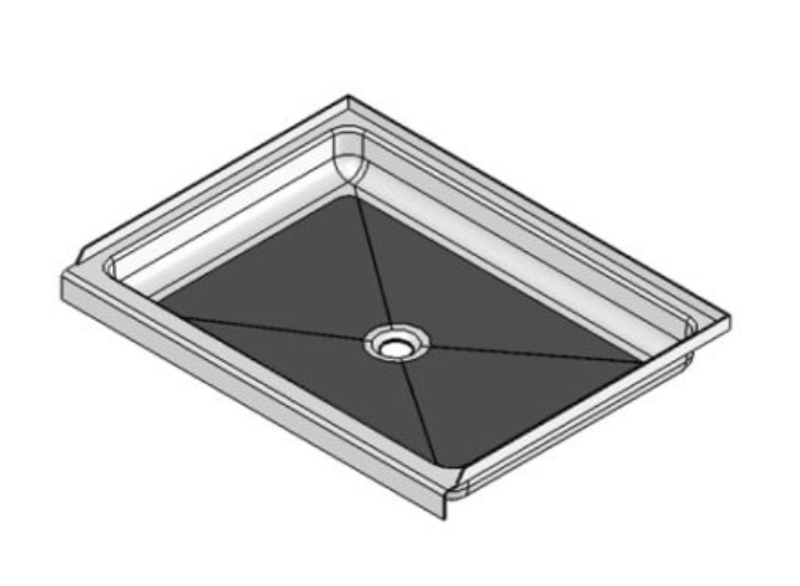 Specialty Recreation Shower Pan (Sp2432wc) – Length: 24 Inch