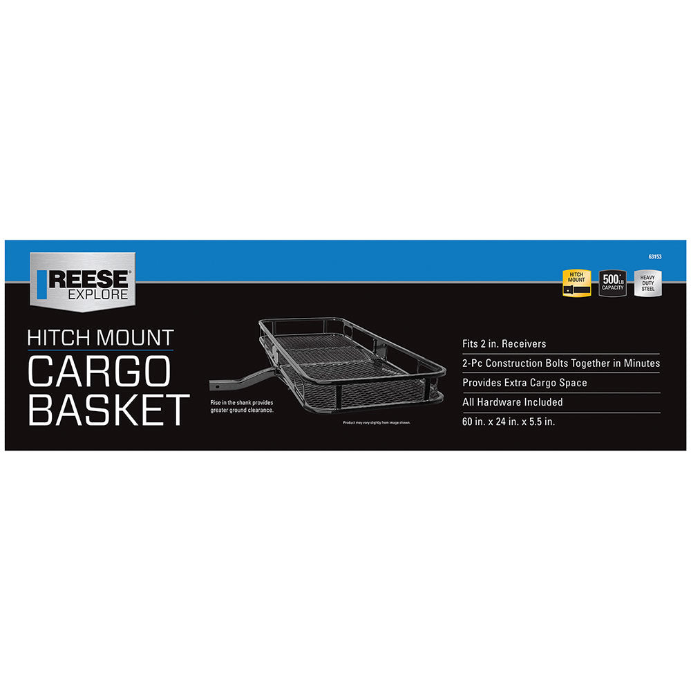 Reese 63153 Trailer Hitch Cargo Carrier - 500 lb