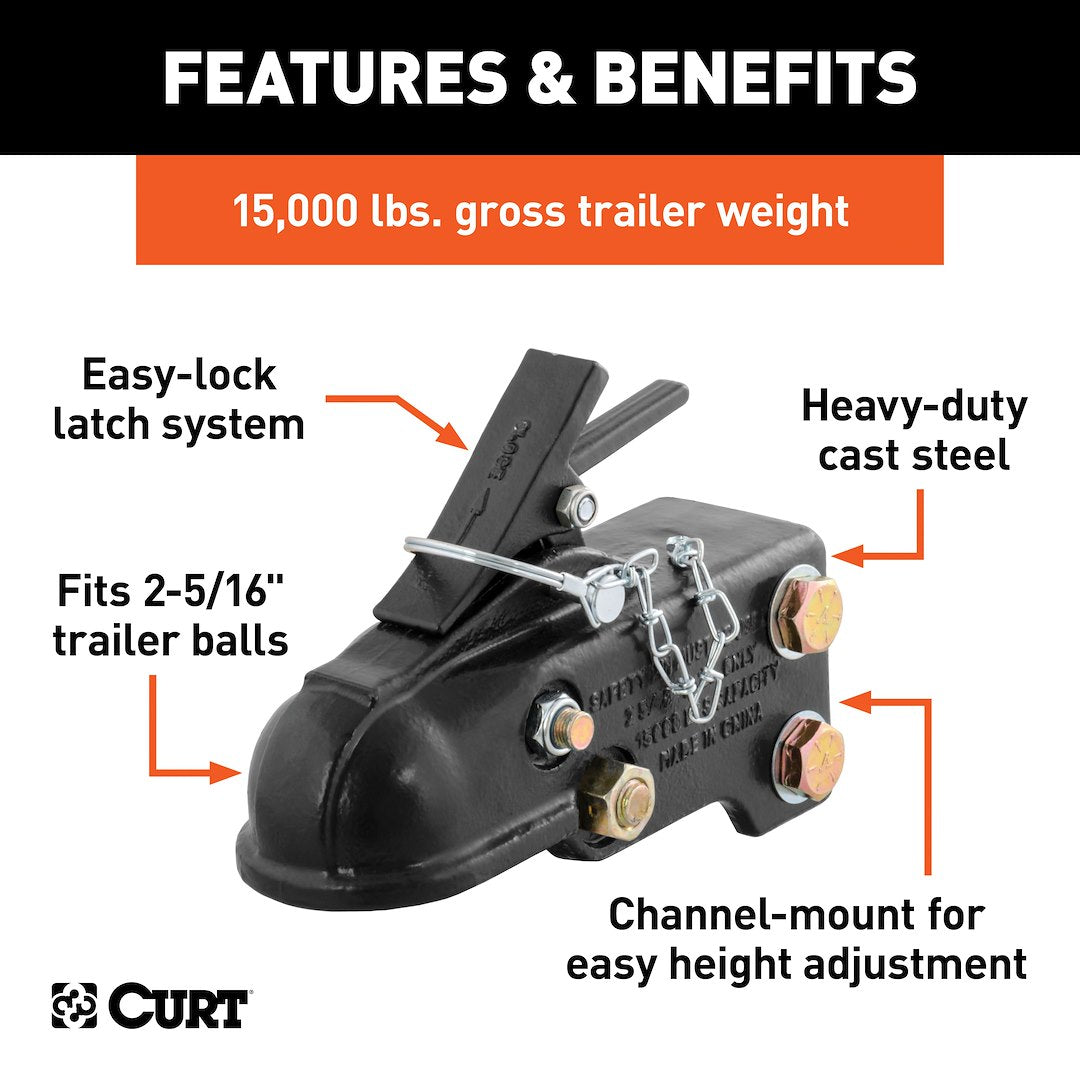 Curt 25328 Trailer Coupler - image 2