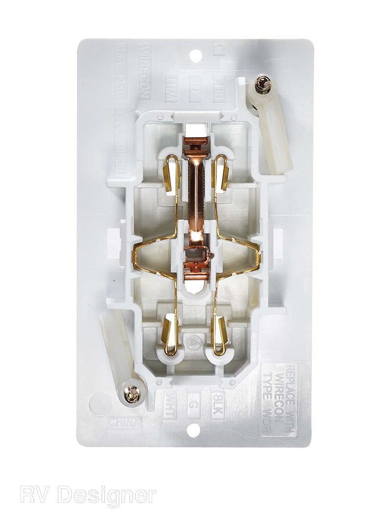 RV Designer Receptacle (S811) – Color: White