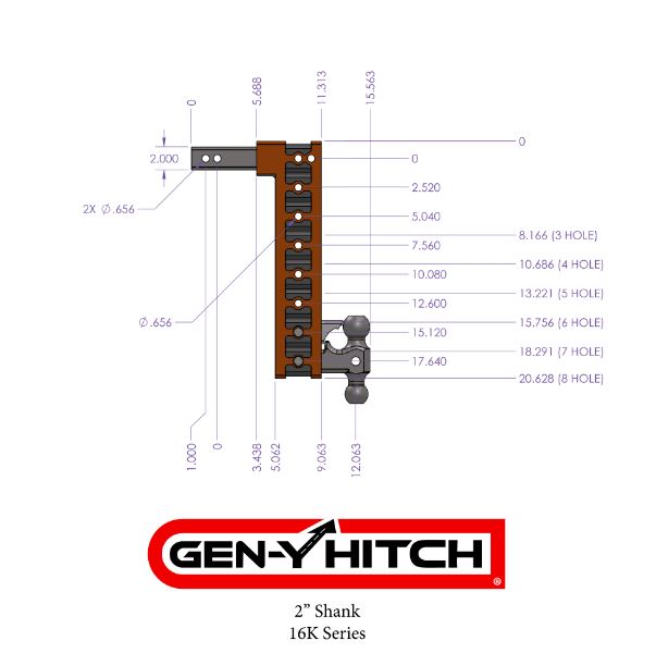 Gen-Y Hitch Gh-515 Trailer Hitch Ball Mount - image 6