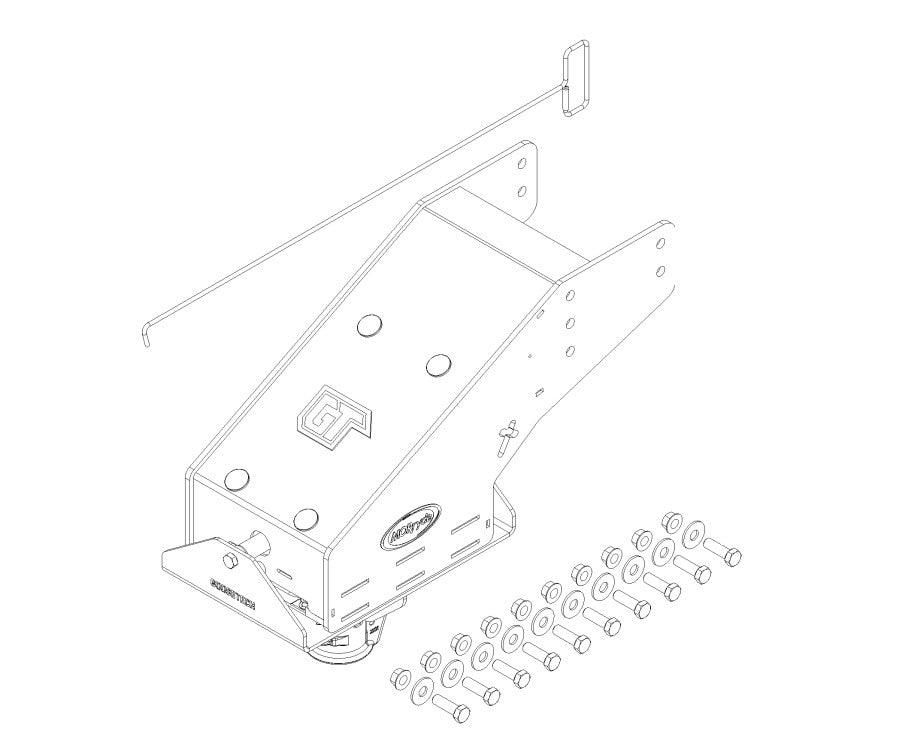 Mor/Ryde Rgn74-Fd-03 Fifth Wheel Trailer Hitch Pin Box
