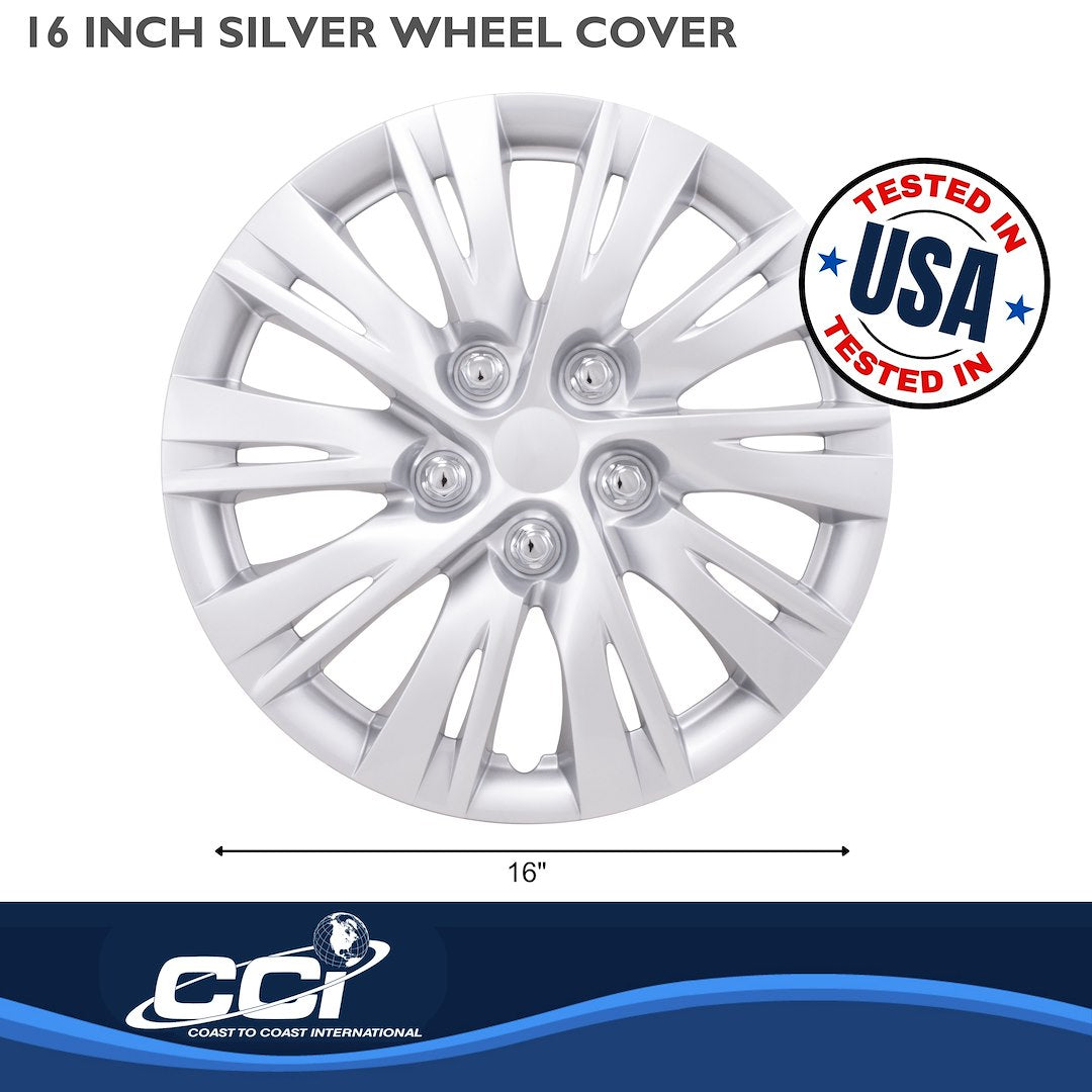 Coast To Coast 103716S Camry 16-Inch Silver Wheel Covers - image 2