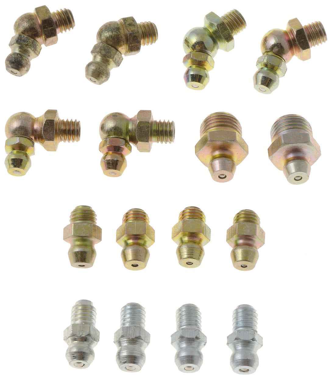 Dorman 13574 Brass Grease Fittings, 16-Piece Assortment