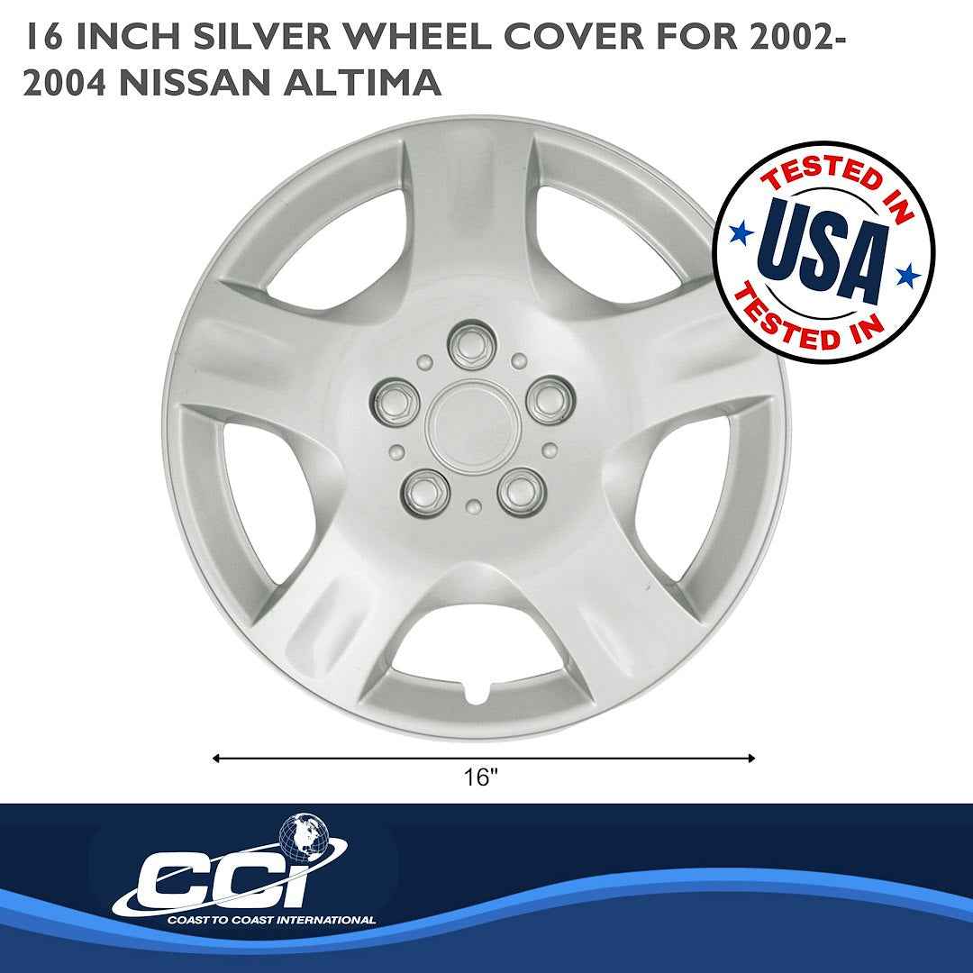 Coast To Coast B94216S Silver Altima Wheel Covers, 16-Inch