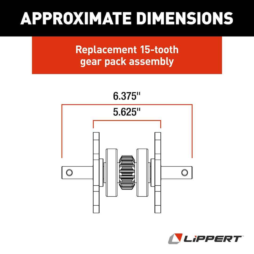 Lippert 281331 15-Tooth Slide-Out Gear