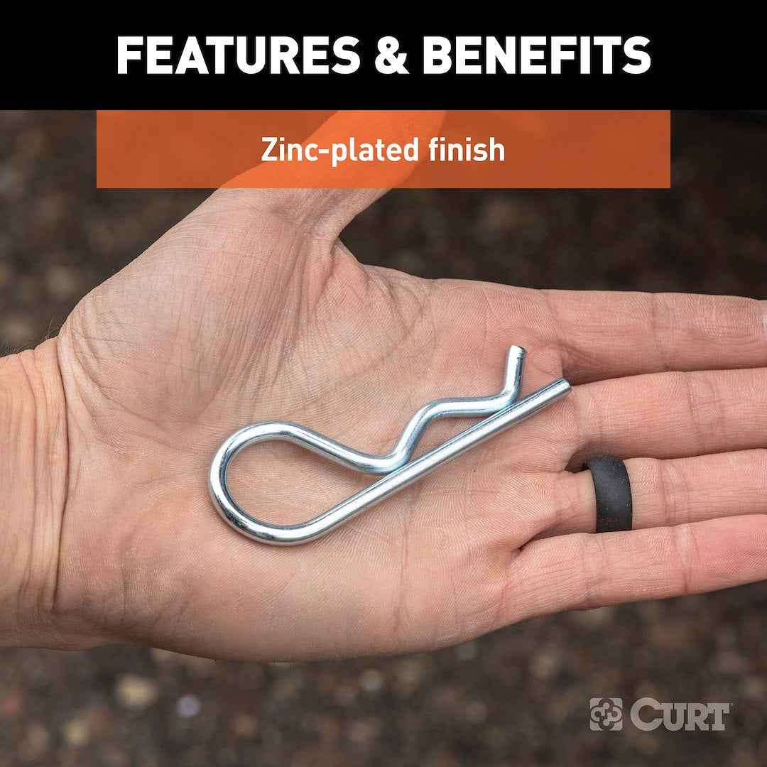 CURT Trailer Hitch Pin Clip 21600 – Length (In): 3-1/4 Inch