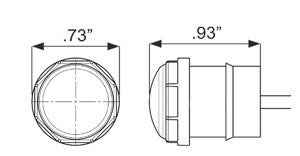 Optronics Mc10 Series 0.73 Inch LED Clearance Light MCL10AKBP