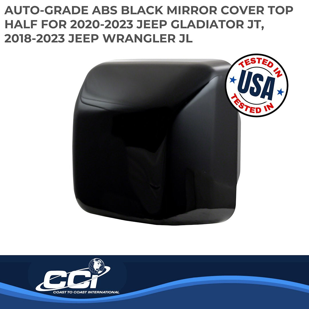 Coast To Coast MC67526RBK Wrangler Black Replacement Mirror Tops - image 2