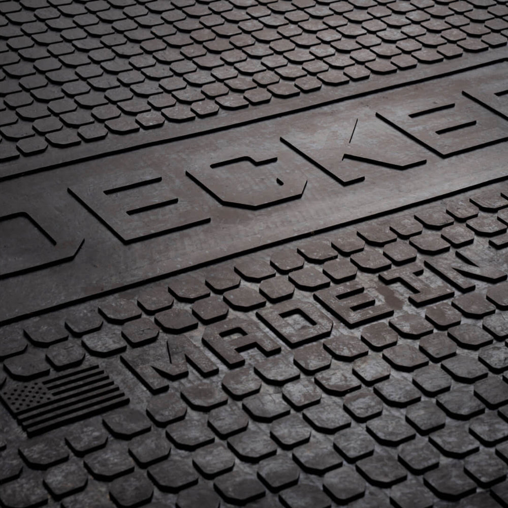 Decked A0077-Bmyl-Blk Midsize Long Rubber Battle Mat