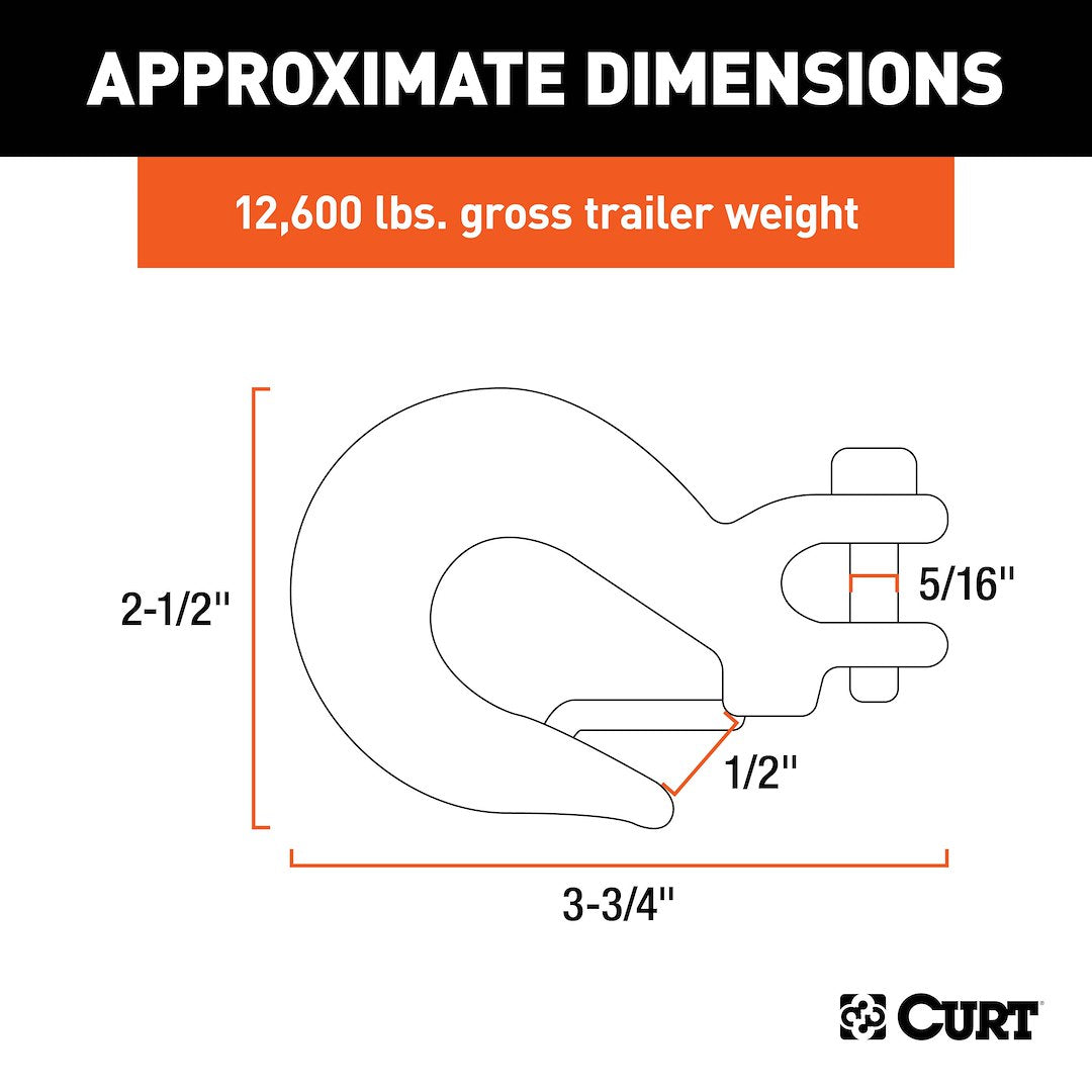 CURT Trailer Safety Chain Hook (81940)
