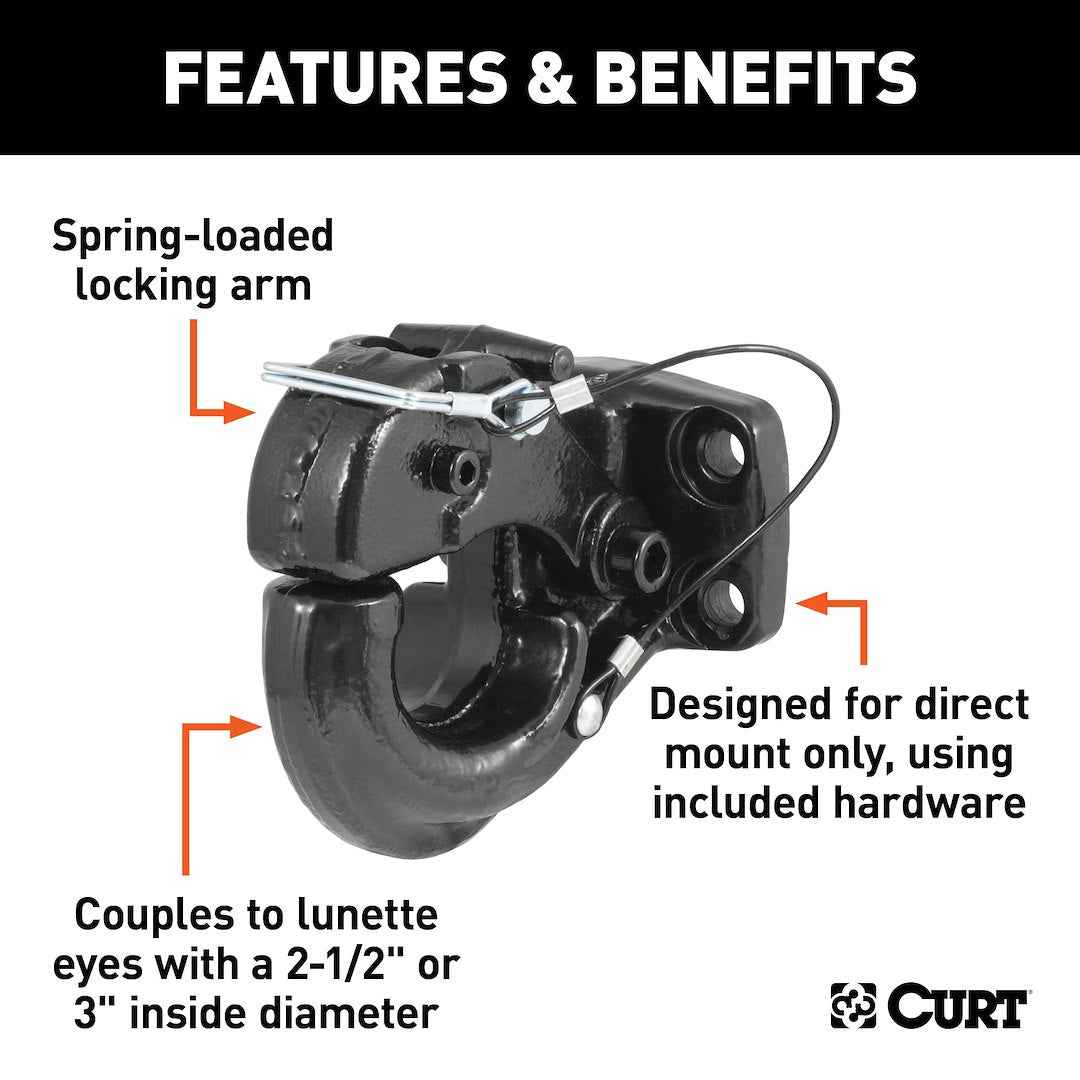CURT 48231 Pintle Hook - 60000 lb