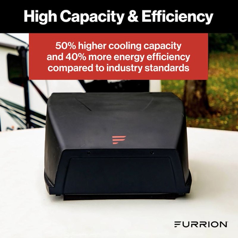 Furrion Chill HE Rooftop RV A/C 13500 BTU Black FACR13HESA2-BL-AM