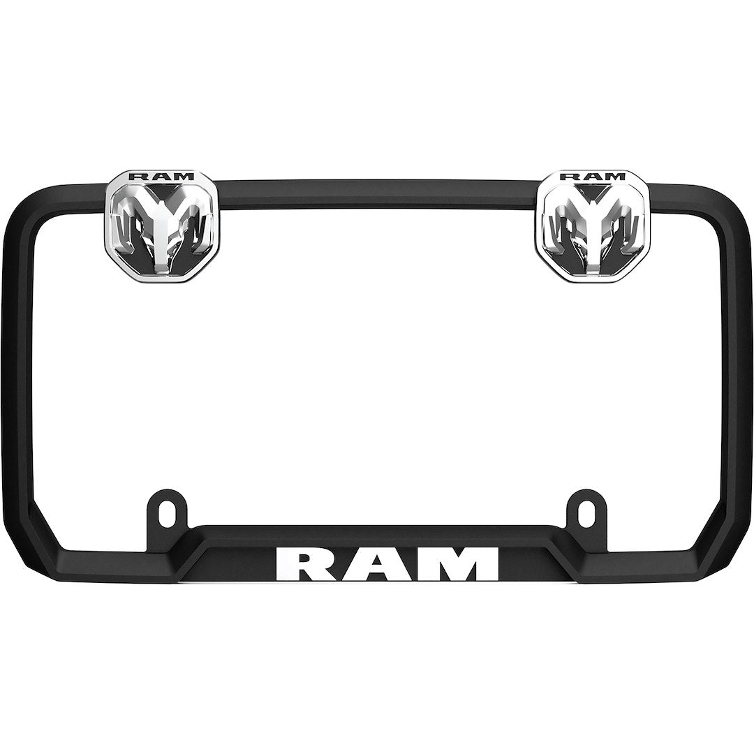 Cruiser 11136 Matte Black RAM License Plate Frame - image 1