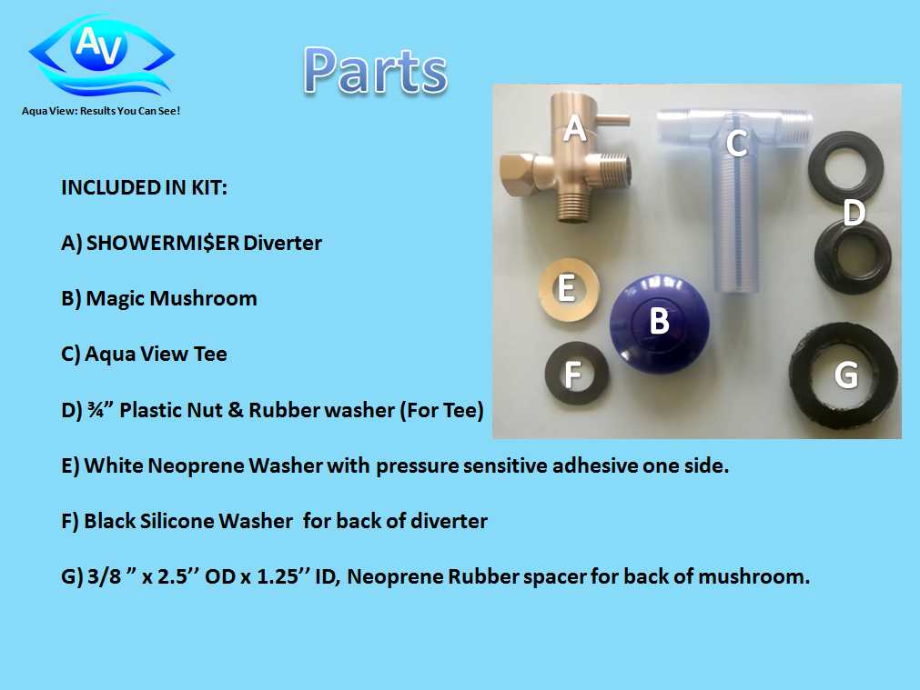 Aqua View Smbm02 Shower Water Saver - image 9