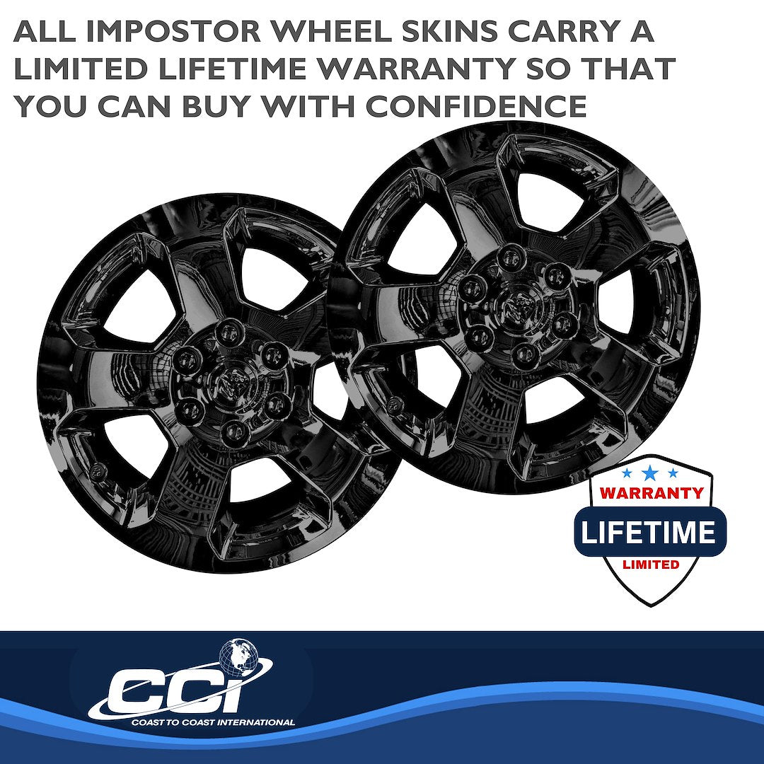 Coast To Coast IMP451BLK Black Ram 1500 Impostor Wheel Skins - image 3