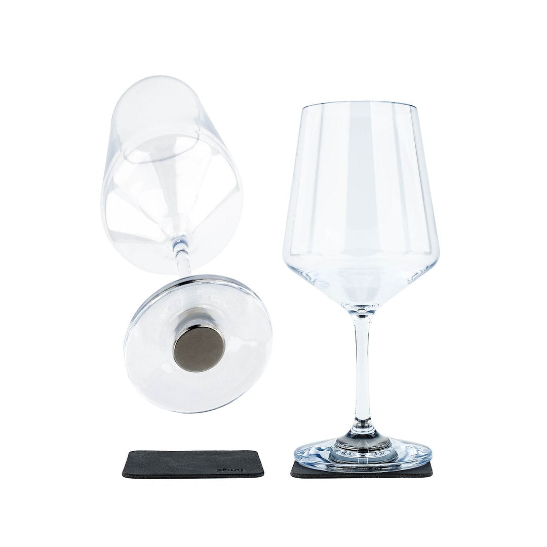 Silwy Magnetic KO-WI-CL-2 Wine Glass Set - 18.6 oz