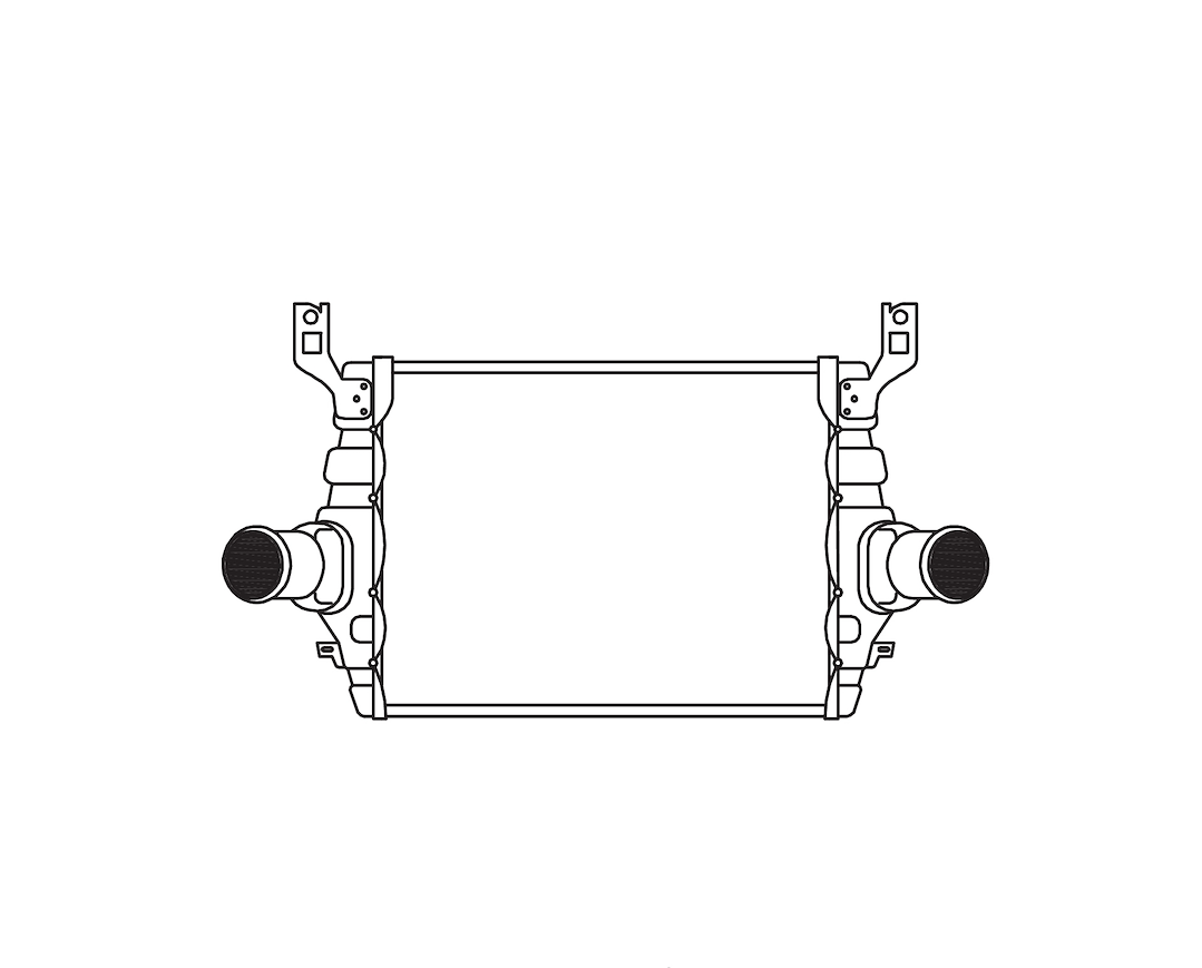 CSF 6017 Black Aluminum Air-to-Air Intercooler - image 2