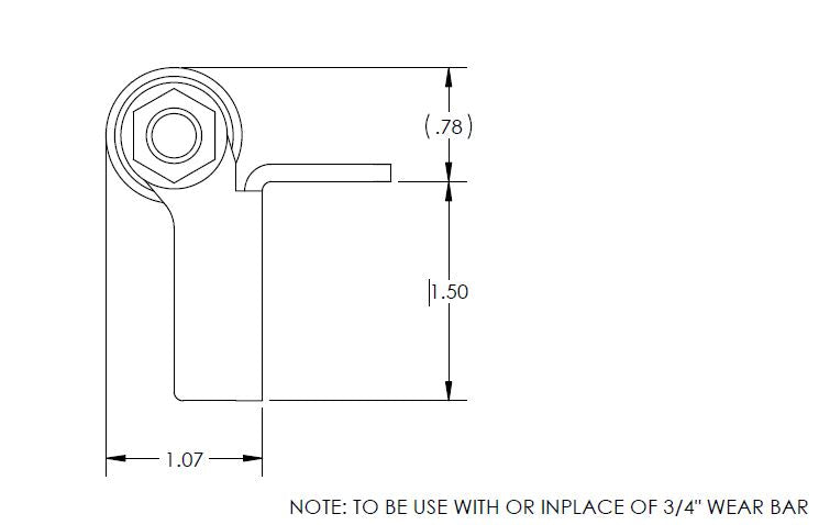 BAL RV Slide Out Roller (854303) – Inside Diameter (In): 3/4 Inch