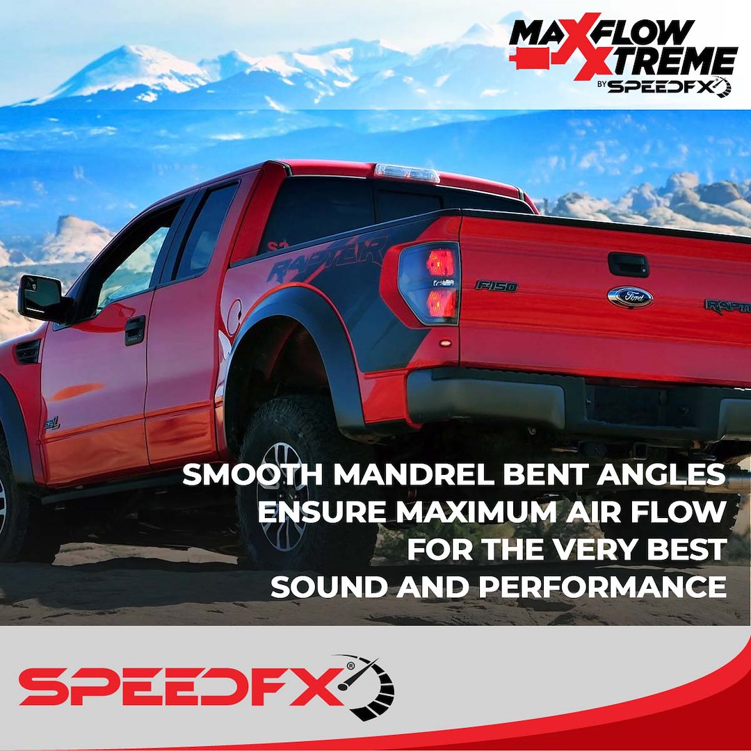 SpeedFX 50300 MaxFlow Xtreme F-150 Axle-Dump Cat-Back