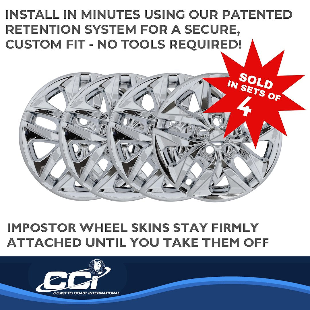 Coast To Coast IMP478X Sienna Chrome 17-Inch Wheel Skin - image 5