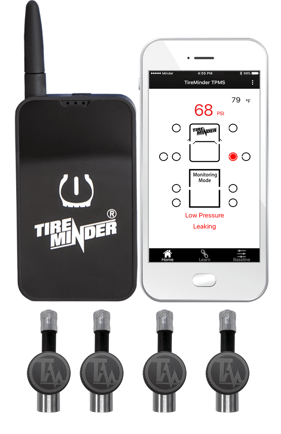 Minder Research TM22159 TireMinder TPMS - 4 Sensors