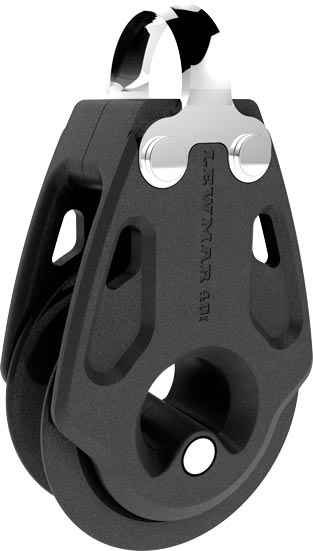 Lewmar 29901341BK Single Sailboat Block - 8 mm Line