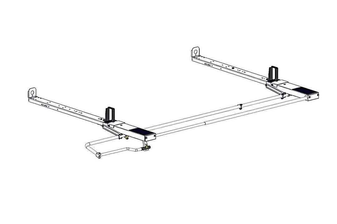Holman 4A93L Curbside Low-Roof Drop-Down Ladder Rack