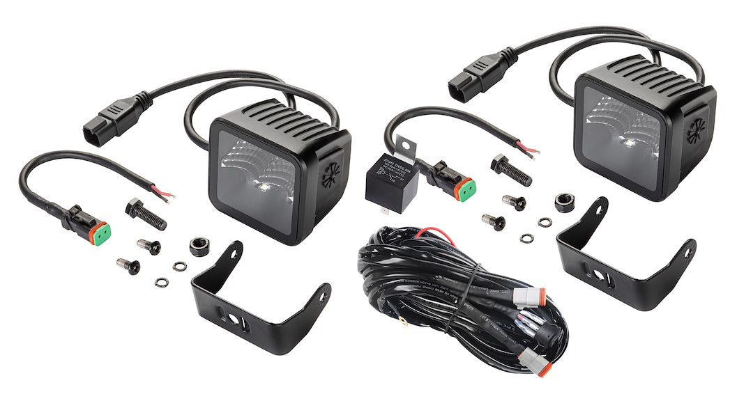 Hella 358176811 Black Magic 40W LED Cube Light Kit