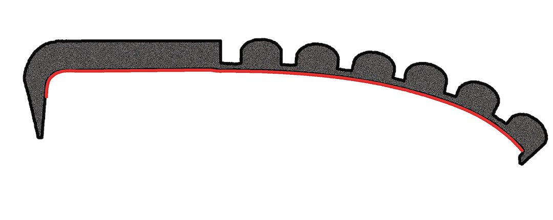 Pacer Performance 21-105 Black Vinyl RailGard Tailgate Protector