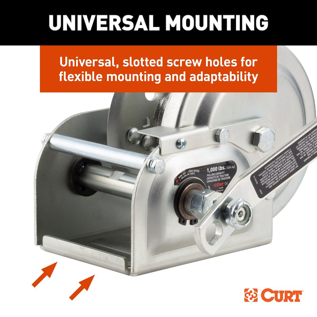 CURT 29610 1,000-Pound Manual Brake Winch - image 8