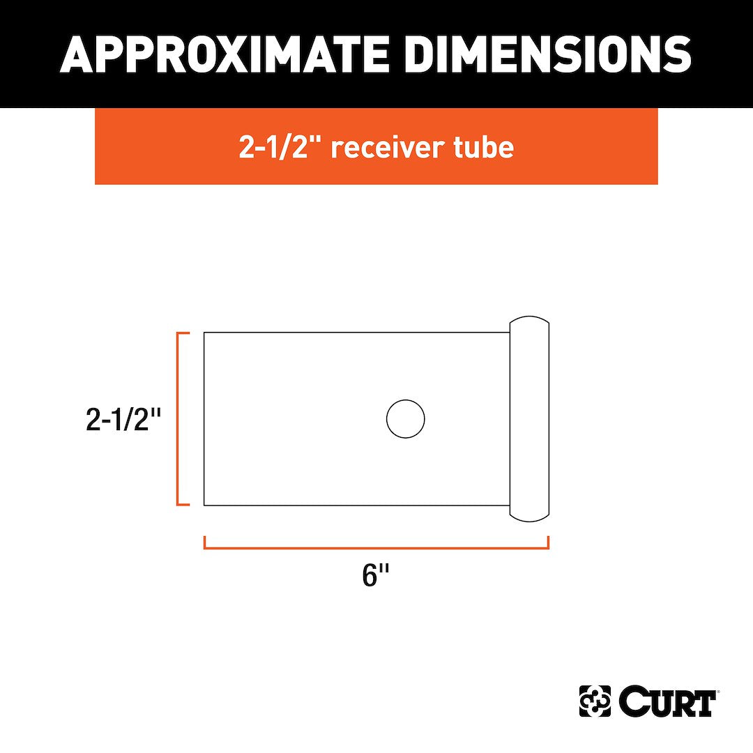 Curt 49516 Trailer Hitch Receiver Tube - image 2