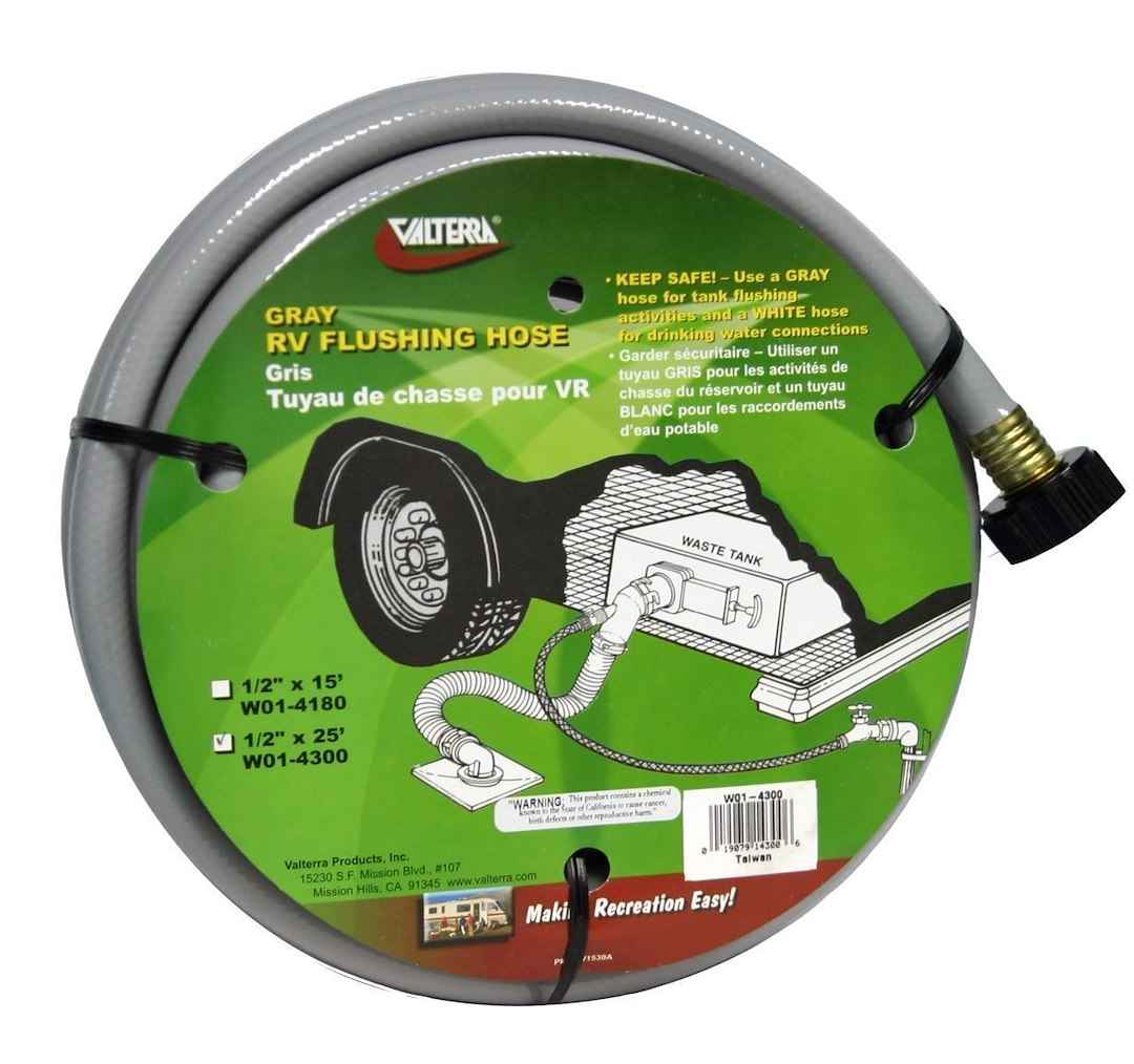 Valterra W01-4300 Sewer/Tank Flushing Hose - 25 ft x 1/2 in