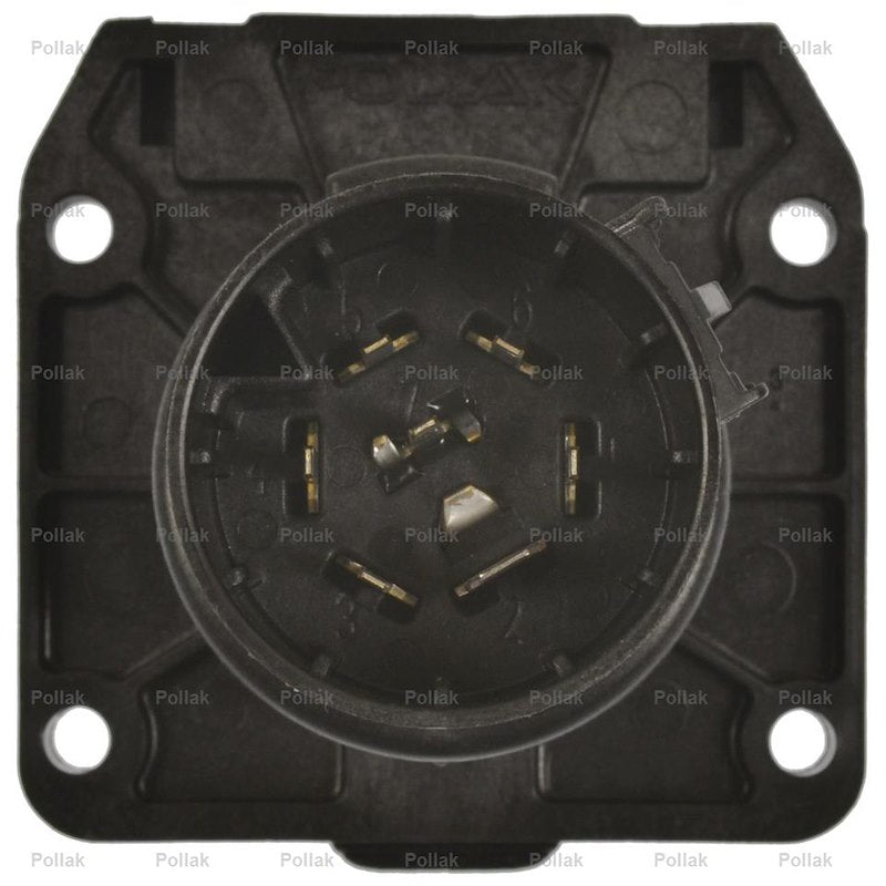 Pollak 11-893 7-Way RV Blade OEM Replacement Trailer Wiring Socket – 12V 30A