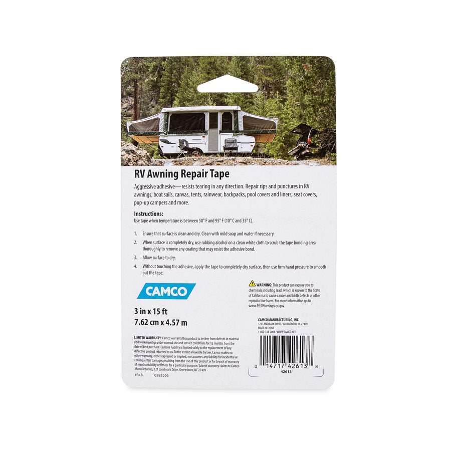 Camco 42613 Awning Repair Tape - 3 in x 15 ft