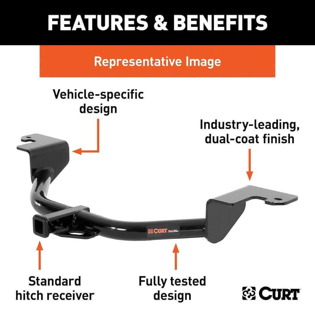 CURT 11412 Class 1 Trailer Hitch - Volkswagen GTI/Volkswagen Golf
