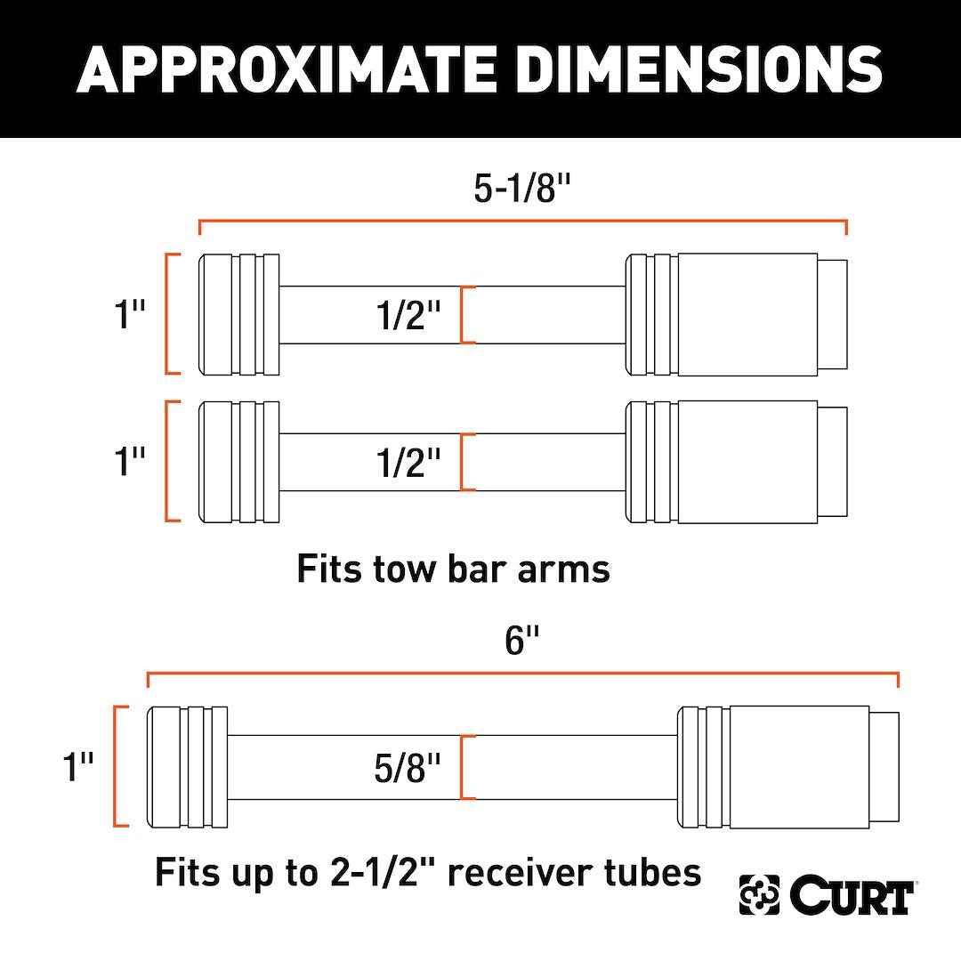 CURT 70005 Rambler 2-1/2-Inch Receiver Lock Set