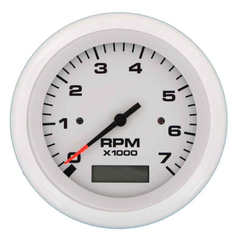 Sierra Marine 68375P 3 in Marine Tachometer - 7,000 RPM, White